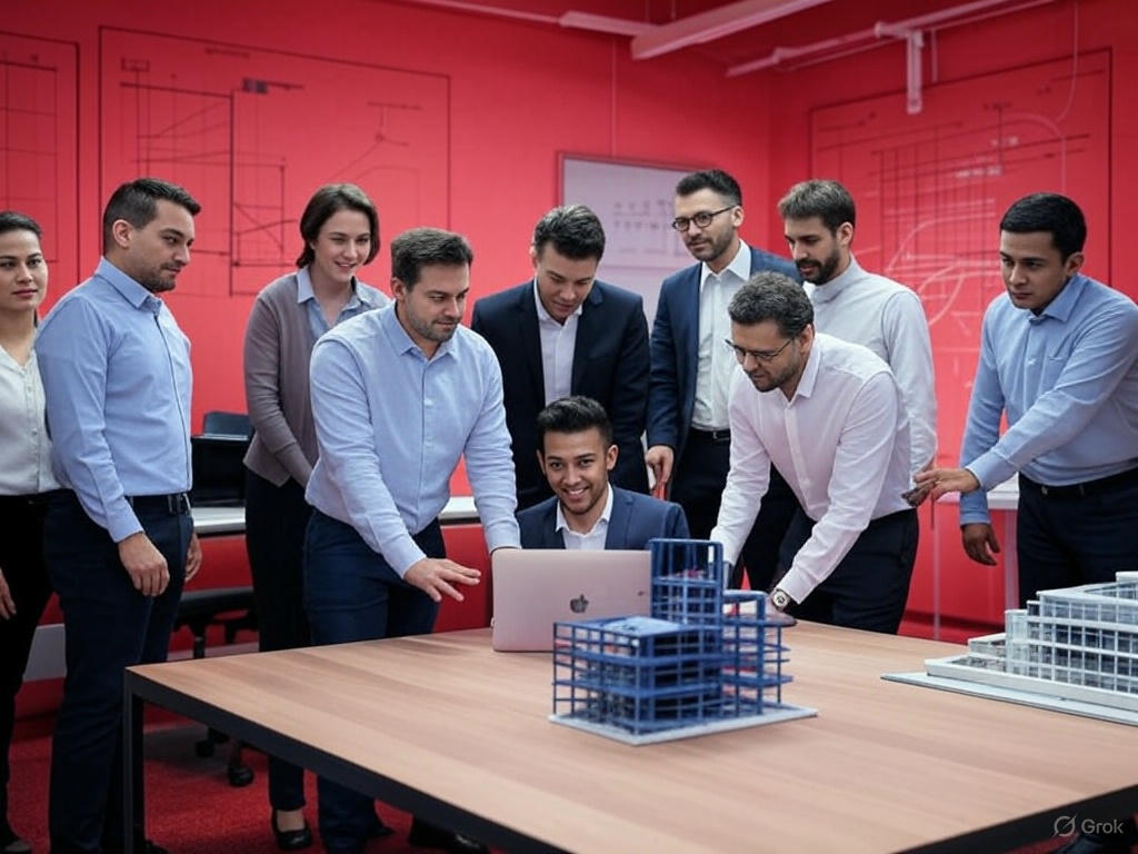 Équipe en formation en entreprise